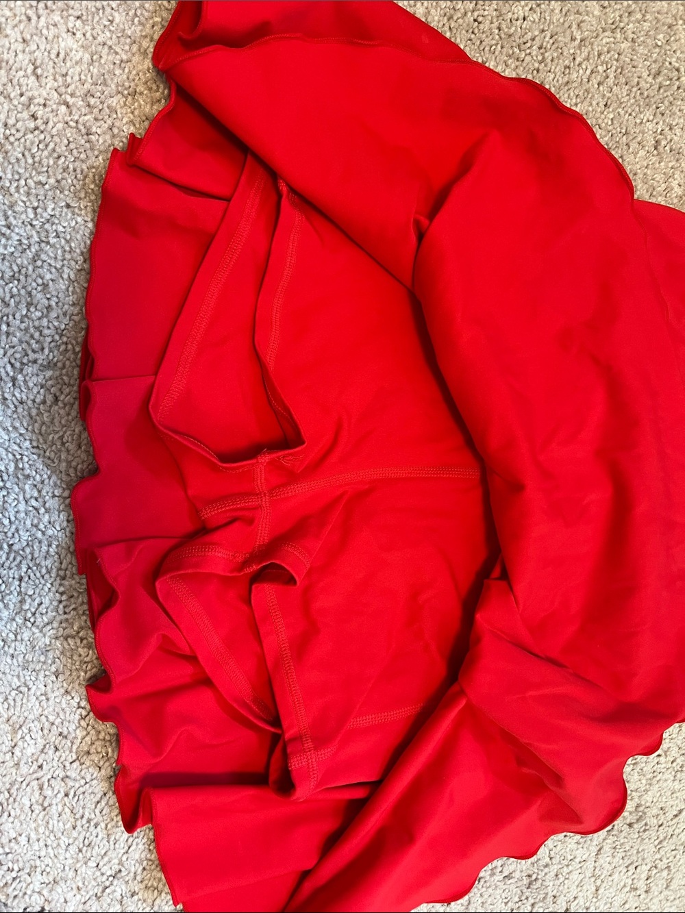 Halara Red athletic skirt - Picture 3 of 5